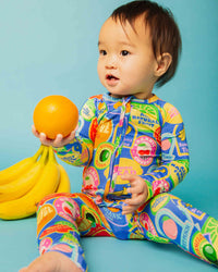 Baby Kids Bamboo Pajamas — Peel Me Later Convertible Romper — Image 1
