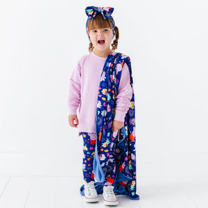 Baby Kids Bamboo Pajamas — Peppa Pig™ & Friends Crew Neck & Leggings — Image 1