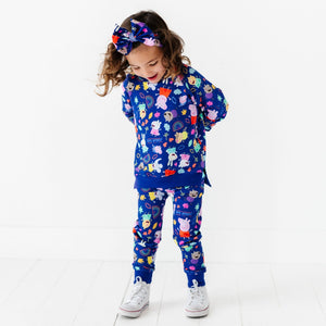 Baby Kids Bamboo Pajamas — Peppa Pig™ & Friends Jogger Set — Image 1