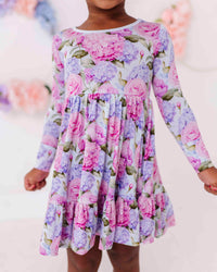 Baby Kids Bamboo Pajamas — Petal Me This Girls Dress & Shorts Set — Image 1