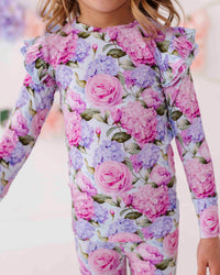 Baby Kids Bamboo Pajamas — Petal Me This Two-Piece Pajama Set — Image 1