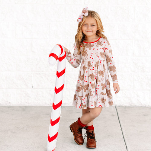 Bums & Roses - Baby & Kids Bamboo Pajamas - Baking Spirits Bright Girls Dress - Image 27