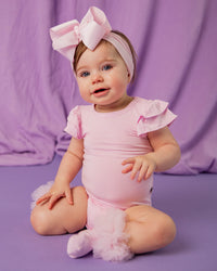 Baby Kids Bamboo Pajamas — Pinkberry Cap Sleeve Top — Image 1
