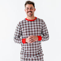 Baby Kids Bamboo Pajamas — Plaid About You Men's Shirt — Image 1