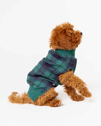Baby Kids Bamboo Pajamas — Plaid Tidings Dog Sweater — Image 1