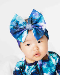 Baby Kids Bamboo Pajamas — Polar Opposites Biggie Bow — Image 1