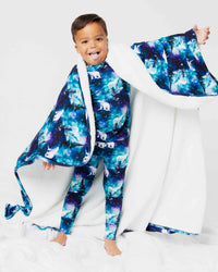 Baby Kids Bamboo Pajamas — Polar Opposites Bum Bum Blanket - Plush — Image 1