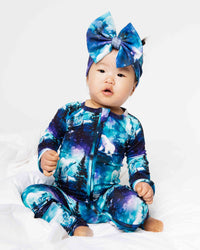 Baby Kids Bamboo Pajamas — Polar Opposites Convertible Romper — Image 1