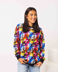 Baby Kids Bamboo Pajamas — Power Rangers Adult Unisex Crew Neck Sweatshirt — Image 1