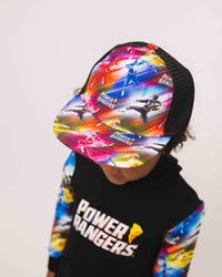 Baby Kids Bamboo Pajamas — Power Rangers Hat — Image 1