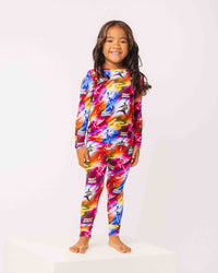Baby Kids Bamboo Pajamas — Power Rangers Long Sleeve Pajama Set — Image 1
