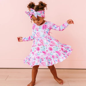 Baby Kids Bamboo Pajamas — Pretty Little Pumpkin Girls Dress — Image 1