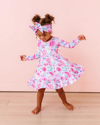 Baby Kids Bamboo Pajamas — Pretty Little Pumpkin Girls Dress — Image 1