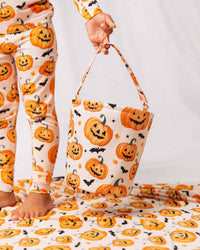Baby Kids Bamboo Pajamas — Pumpkin About You Treat Basket — Image 1