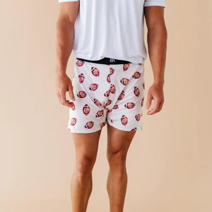 Baby Kids Bamboo Pajamas — Punt Intended Men's Boxer Shorts — Image 1
