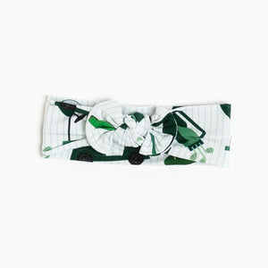 Baby Kids Bamboo Pajamas — Putt Around & Find Out Headwrap — Image 1