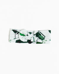 Baby Kids Bamboo Pajamas — Putt Around & Find Out Headwrap — Image 1