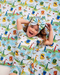 Baby Kids Bamboo Pajamas — Harry Potter™ Quidditch Cup Bum Bum Blanket — Image 1