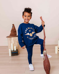Baby Kids Bamboo Pajamas — Harry Potter™ Crew Neck Sweatshirt and Leggings — Image 1