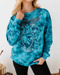 Baby Kids Bamboo Pajamas — Ravenclaw Tie Dye Unisex Sweatshirt — Image 1