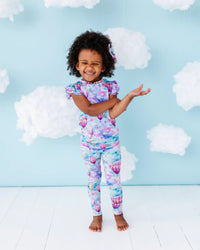 Baby Kids Bamboo Pajamas — Reaching New Kites Two-Piece Pajama Set — Image 1