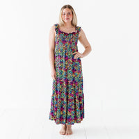 Baby Kids Bamboo Pajamas — Roarin' Rainbow Women's Dress — Image 1