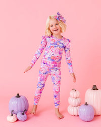 Baby Kids Bamboo Pajamas — Romeo and Ghouliet Two-Piece Pajama Set — Image 1