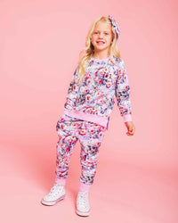 Baby Kids Bamboo Pajamas — Rose From The Dead Jogger Set — Image 1