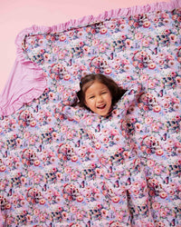 Baby Kids Bamboo Pajamas — Rose From The Dead Ruffle Bum Bum Blanket — Image 1