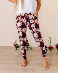 Baby Kids Bamboo Pajamas — Ruffle Your Petals Women's Pants — Image 1