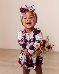 Baby Kids Bamboo Pajamas — Ruffle Your Petals Ruffle Dress — Image 1
