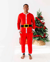 Baby Kids Bamboo Pajamas — Santa Bamboo Men's Pajama Set — Image 1