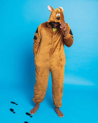 Baby Kids Bamboo Pajamas — Scooby-Doo™ Adult Zip-Up One-Piece — Image 1