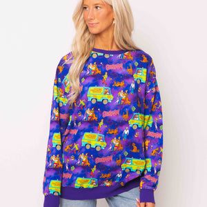 Baby Kids Bamboo Pajamas — Scooby-Doo™ Adult Unisex Crew Neck Sweatshirt — Image 1