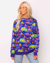 Baby Kids Bamboo Pajamas — Scooby-Doo™ Adult Unisex Crew Neck Sweatshirt — Image 1