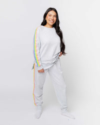Baby Kids Bamboo Pajamas — Women’s Sequin Jogger Set — Image 1