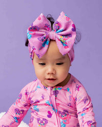 Baby Kids Bamboo Pajamas — Sesame Street™ Abby Cadabby Biggie Bow — Image 1