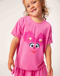 Baby Kids Bamboo Pajamas — Sesame Street™ Abby T-Shirt — Image 1