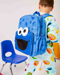 Baby Kids Bamboo Pajamas — Sesame Street™ Cookie Monster Kids Backpack — Image 1