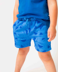 Baby Kids Bamboo Pajamas — Sesame Street™ Cookie Monster Pull-On Shorts — Image 1