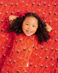 Baby Kids Bamboo Pajamas — Sesame Street™ E is for Elmo Bum Bum Blanket — Image 1