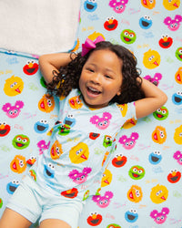 Baby Kids Bamboo Pajamas — Sesame Street™ Elmo and Friends Bum Bum Blanket - Plush — Image 1