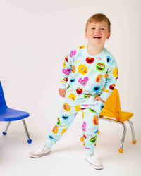 Baby Kids Bamboo Pajamas — Sesame Street™ Elmo and Friends Jogger Set — Image 1