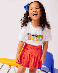 Baby Kids Bamboo Pajamas — Sesame Street™ Friendly Faces T-Shirt — Image 1