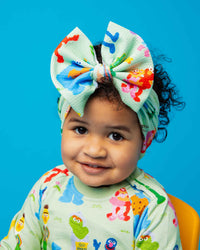 Baby Kids Bamboo Pajamas — Sesame Street™ Playtime Pals Biggie Bow — Image 1