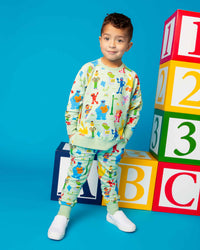 Baby Kids Bamboo Pajamas — Sesame Street™ Playtime Pals Jogger Set — Image 1