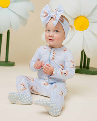 Baby Kids Bamboo Pajamas — Sir Hops A Lot Footie — Image 1