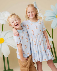 Baby Kids Bamboo Pajamas — Sir Hops A Lot Boys Polo — Image 1
