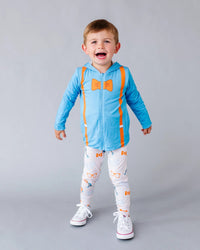 Baby Kids Bamboo Pajamas — Blippi™ & Meekah Reversible Jacket — Image 1