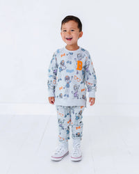 Baby Kids Bamboo Pajamas — Blippi™ & Meekah Jogger Set — Image 1